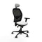 Piqueras y Crespo 3D036G1 - Bureaustoel - Verstelbare hoogte met hoofdsteun - Wit