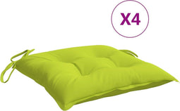 vidaXL - Stoelkussens - 6 - st - 40x40x7 - cm - oxford - stof - heldergroen