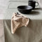 Dutch Rose Linen Servetten katoen en linnen - 45x45cm - beige