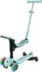 Globber Go Up Sporty Lights 360° - Meegroeistep - Lichtgevende wielen - Mint