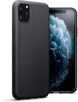 Qubits - Softcase hoes - Geschikt voor iPhone 11 Pro Max - Zwart
