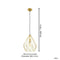 EGLO Carlton - Hanglamp - E27 - Ø 31 cm - In hoogte verstelbaar - Goud