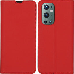 iMoshion Hoesje Geschikt voor OnePlus 9 Pro Hoesje Met Pasjeshouder - iMoshion Slim Folio Bookcase - Rood