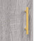 vidaXL - Hoge - kast - 69,5x31x115 - cm - bewerkt - hout - grijs - sonoma - eikenkleurig