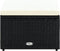 vidaXL - Voetenbank/poef - zwart - 53x53x30 - cm - poly - rattan