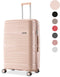 SKYCASES Travel One - 24-inch Medium Reiskoffer - Lichtgewicht Waterdicht Cijferslot Lichtroze