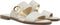 Michael Kors Summer Sandal - Dames Slippers - Goudkleurig logo - Wit (maat 36)