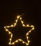 J-Line decoratie Ster - metaal - wit - small - LED lichtjes