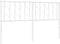 vidaXL - Hoofdbord - 150 - cm - metaal - wit