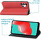 iMoshion Hoesje Geschikt voor Samsung Galaxy A32 (5G) Hoesje Met Pasjeshouder - iMoshion Slim Folio Bookcase - Rood