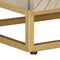 vidaXL - Nachtkastje - 40x30x50 - cm - massief - mangohout - en - ijzer