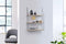 LIFA LIVING Wandrek - Industrieel - 3 planken - Zwart