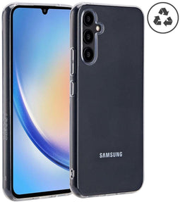 Accezz Galaxy A34 (5G) - 100% Recycled Clear Backcover - Schokabsorberend - Transparant
