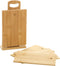 Excellent Houseware Broodplankjes met houder - 6x - bamboe hout - 22 x 15 cm