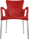 Bella terrasstoel rood