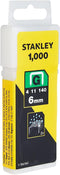 Stanley nietjes 6 mm type G 1000 stuks