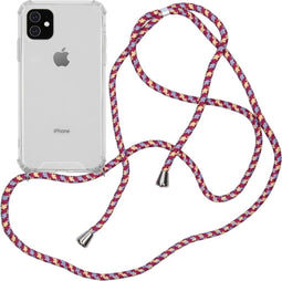iMoshion Hoesje Geschikt voor iPhone 11 Hoesje Met Koord - iMoshion Backcover met koord - Transparant