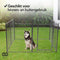 Infinity Goods Hondenren - Puppyren - 8 Panelen - 80 x 80 CM - 640 CM Omtrek - Opvouwbaar - Zwart - Met Deur
