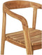 House Nordic Eetkamerstoel Otero - Teak - Scandinavisch design met armleuningen - Naturel (2 stuks)