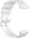 Siliconen Sport Bandje Geschikt voor Samsung Galaxy Watch 5 / Pro / 4 / 3 / Active 2 - Wit