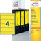 Avery L4769-100 - Ordnerrugetiketten - Zelfklevend A4 - Geel (400 stuks)