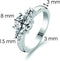TI SENTO Ring 1797ZI - Zilveren dames ring - Maat 54 - Wit zirkonia