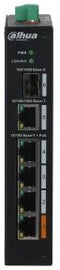 Dahua PFS3106-4ET-60-V2 - Unmanaged Switch - 4x 1Gbps Ethernet - 1x SFP - 6,8Gbps bandbreedte