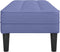 vidaXL - Ligbed - Jeans - Blauw - 113x57x39 - cm - Stof