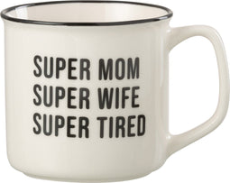 J-Line mok Bericht Bff - porselein - wit/zwart