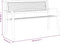 vidaXL - Tuinbank - 120 - cm - staal - zwart
