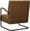 vidaXL Fauteuil stof bruin