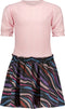 B. Nosy Meisjes Jurk - Maat 140 - Broderie effect - Zebra print (2022)