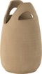 J-Line vaas Handvat - keramiek - beige - large - 40 cm hoog