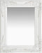 vidaXL - Wandspiegel - barok - stijl - 50x40 - cm - wit