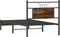 vidaXL - Bedframe - zonder - matras - hout - gerookt - eikenkleurig - 80x200 - cm