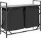 vidaXL - Wasmand - 2 - vakken - met - plank - grijs - sonoma - eiken