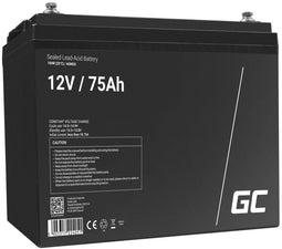 Green Cell AGM25 - AGM Batterij 12V 75Ah - 260 x 167 x 216 mm - 21.5kg