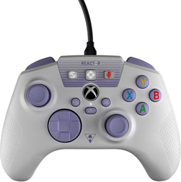 Turtle Beach REACT-R - Gamecontroller - Verbeterde geluidsbediening USB-C - Paars Wit
