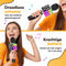 AyeKids Karaoke Microfoon - 5-in-1 - Draadloos Bluetooth Ingebouwde Speaker Disco Lichten - Zwart