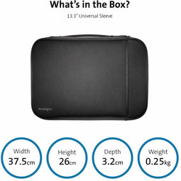 Kensington Universele hoes - 35,6 cm - krasbestendig - zwart