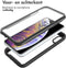 iMoshion Hoesje Geschikt voor iPhone Xs / X Hoesje - iMoshion 360° Full Protective Case - Zwart / Transparant