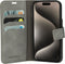 Mobiparts iPhone 15 Pro - Classic Wallet Case - Ruimte voor pasjes - Granite Grey