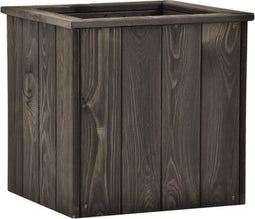 vidaXL - Plantenbak - verhoogd - 38x41x40 - cm - massief - grenenhout - donkergrijs