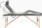 vidaXL - Massagetafel - met - 4 - zones - 186x68 - cm - houten - frame - antraciet