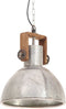 vidaXL Hanglamp industrieel rond 25 W E27 30 cm zilverkleurig