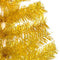 vidaXL - Kunstkerstboom - met - verlichting - en - kerstballen - 240 - cm - PET - goud