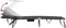 vidaXL - Vouwbare - Ligbedden - 2 - stuks - met - Zonnescherm - Zwart - 600D - Oxford - Stof