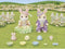 Sylvanian Families 5691 Vrolijk pasen set- 2 fluweelzachte speelfiguren- konijnen