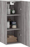 vidaXL - Hangkast - 34,5x34x90 - cm - grijs - sonoma - eikenkleurig