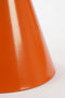 Mica Decorations Celise Bijzettafel - H44 x Ø59 cm - Metaal - Oranje